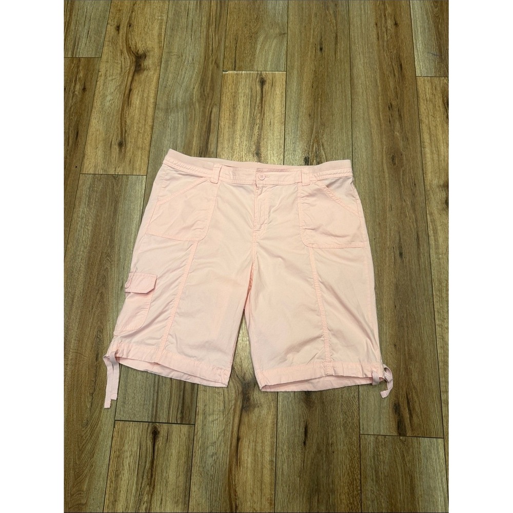 St. John's Bay Bermuda Cargo Shorts Size 18 Stretch Cotton Long Shorts